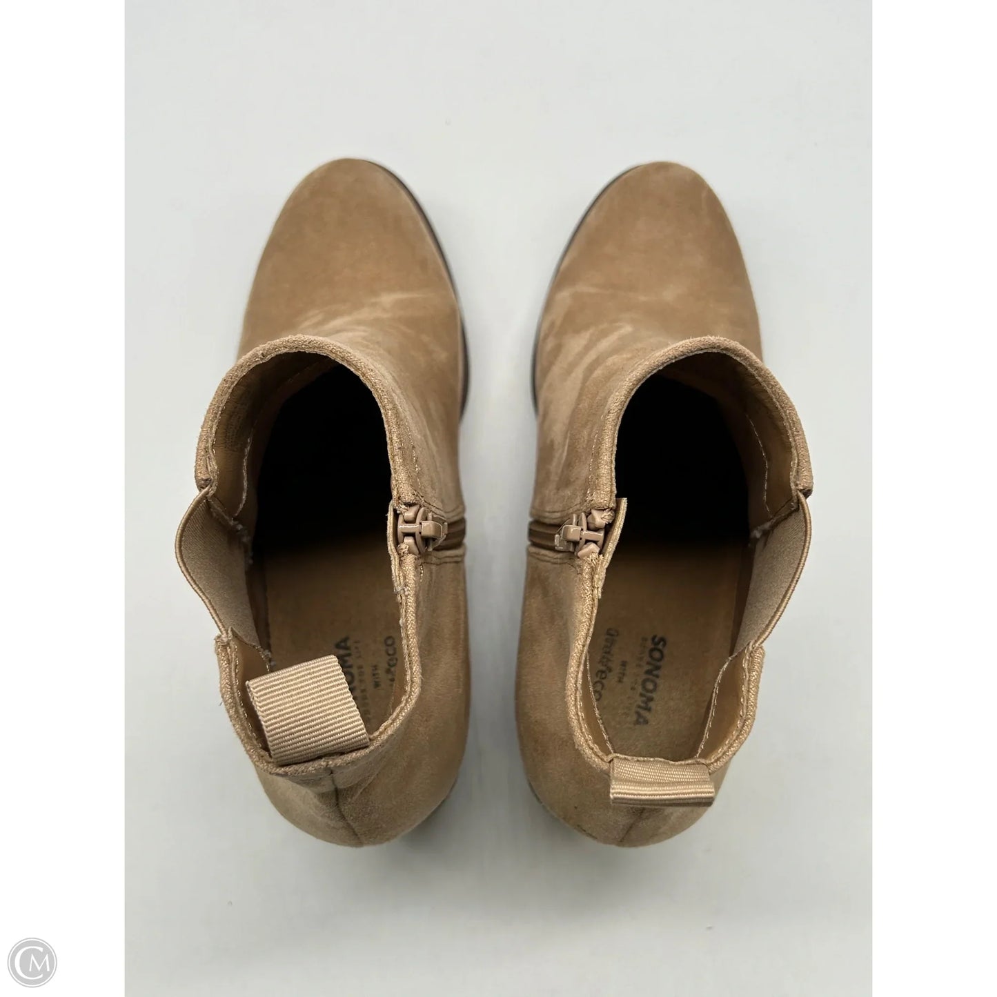 Boots Ankle Heels By Sonoma In Tan, Size: 8.5