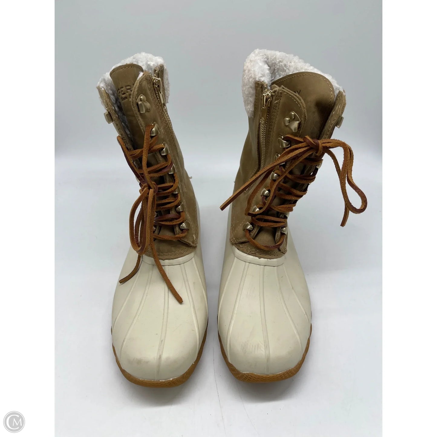 Boots Snow By Sperry In White, Size: 9
