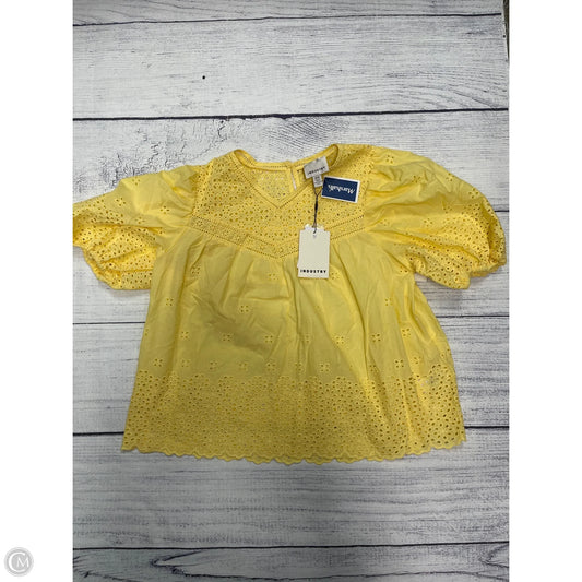 Top Short Sleeve By Industry In Yellow, Size: M