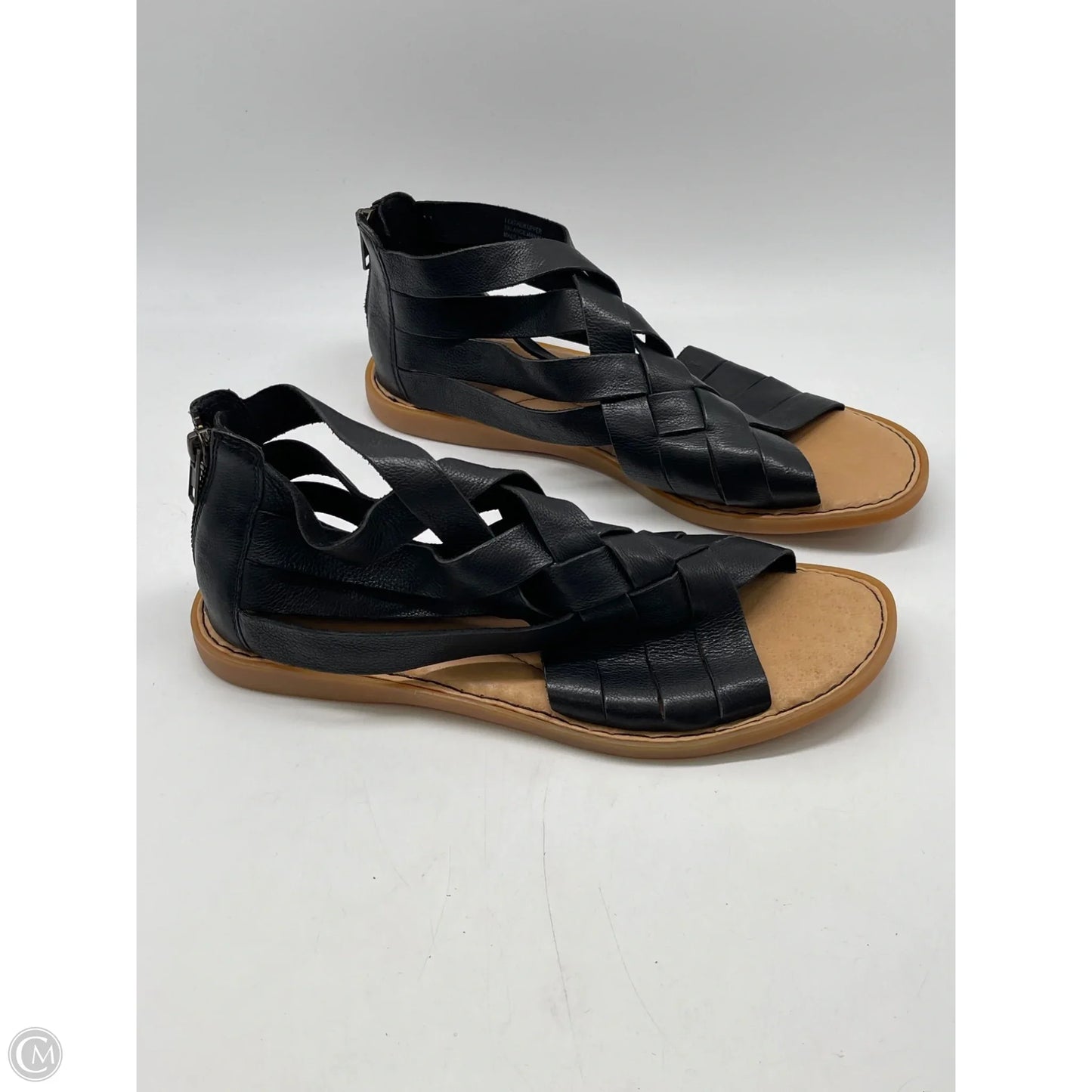 Sandals Flats By Born In Black, Size: 10