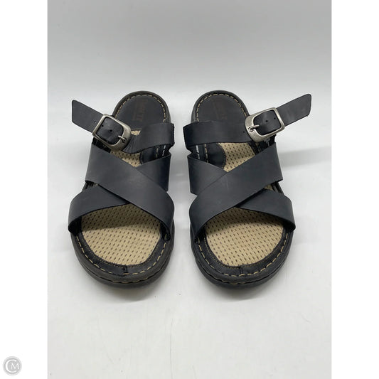 Sandals Flats By Born In Black, Size: 10