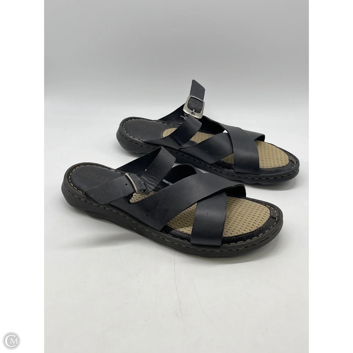 Sandals Flats By Born In Black, Size: 10