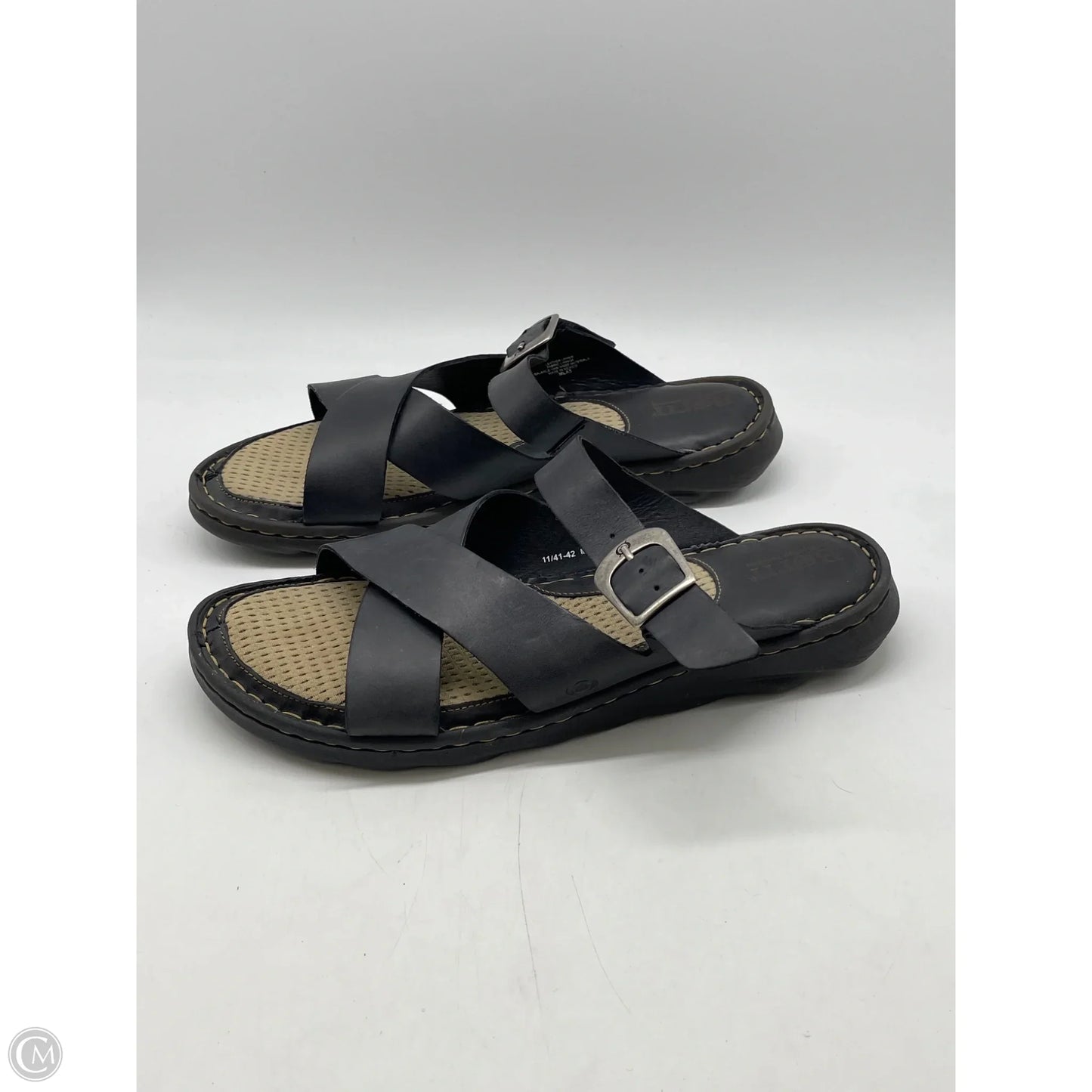 Sandals Flats By Born In Black, Size: 10
