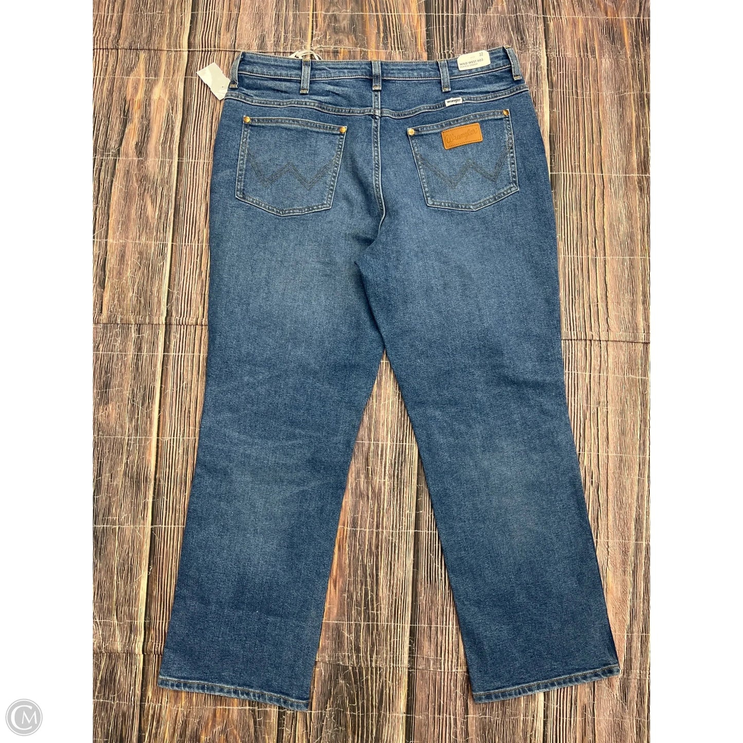 Jeans Straight By Wrangler In Blue, Size: 14