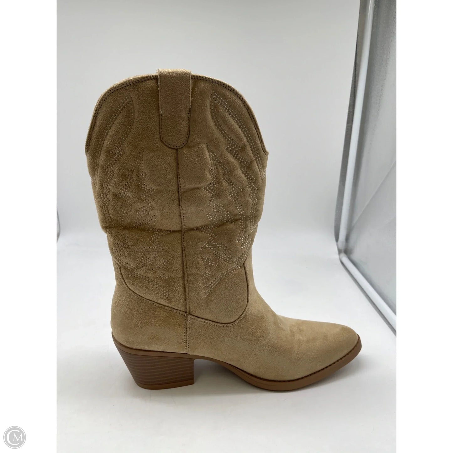 Boots Ankle Heels By Union Bay In Tan, Size: 9.5