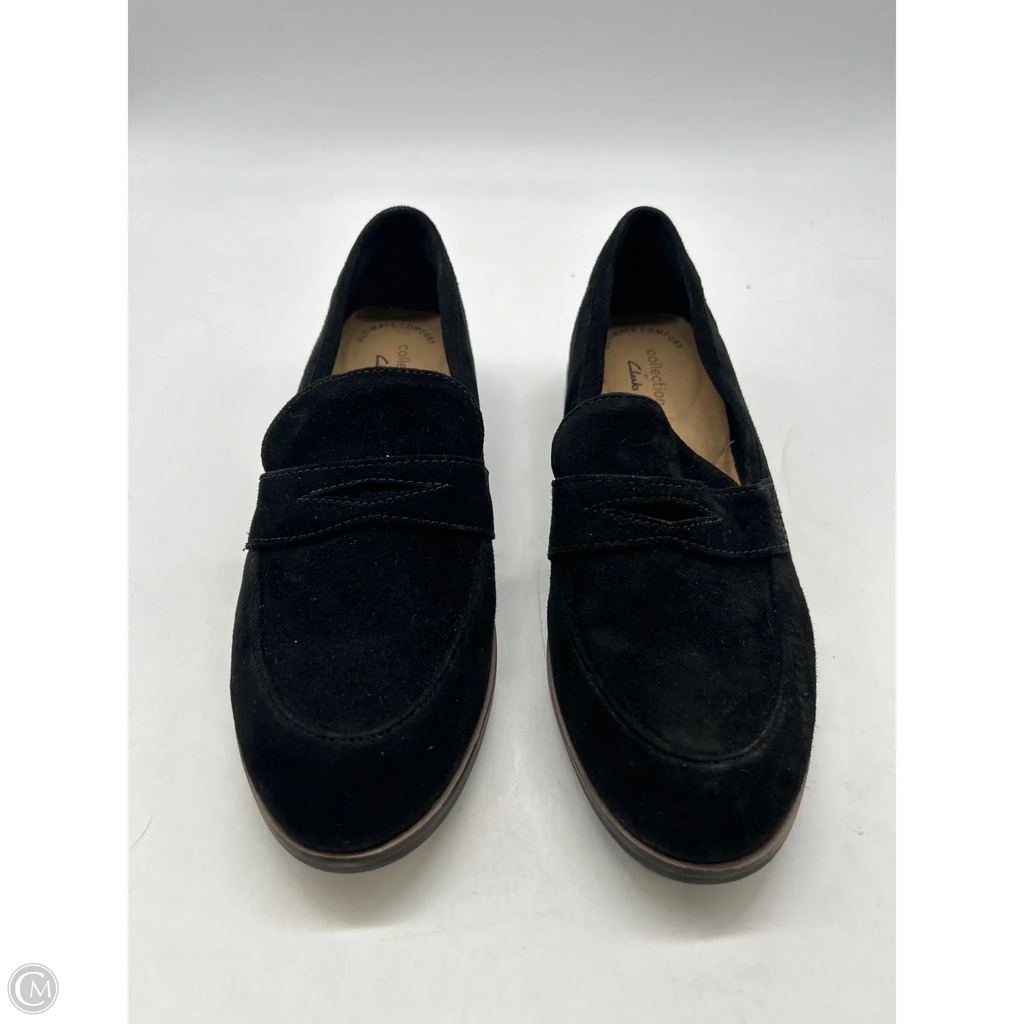 Shoes Flats By Clarks In Black, Size: 6.5