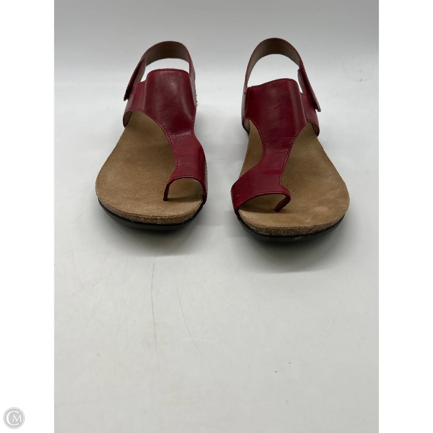 Sandals Heels Wedge By Dansko In Red, Size: 8.5