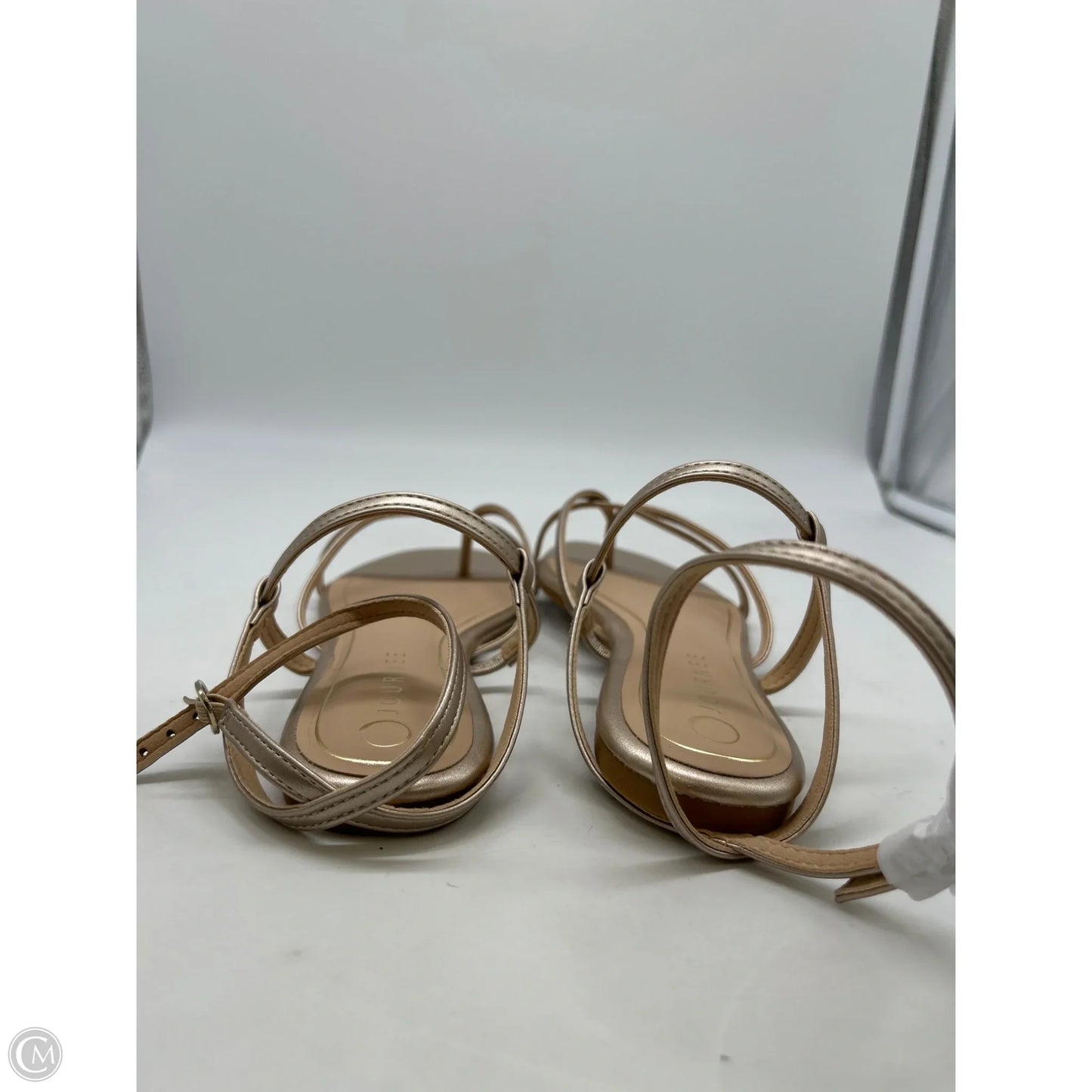 Sandals Flats By Journee In Gold, Size: 8