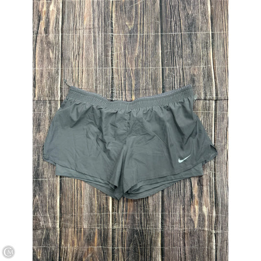 Athletic Shorts By Nike In Grey, Size: 1x