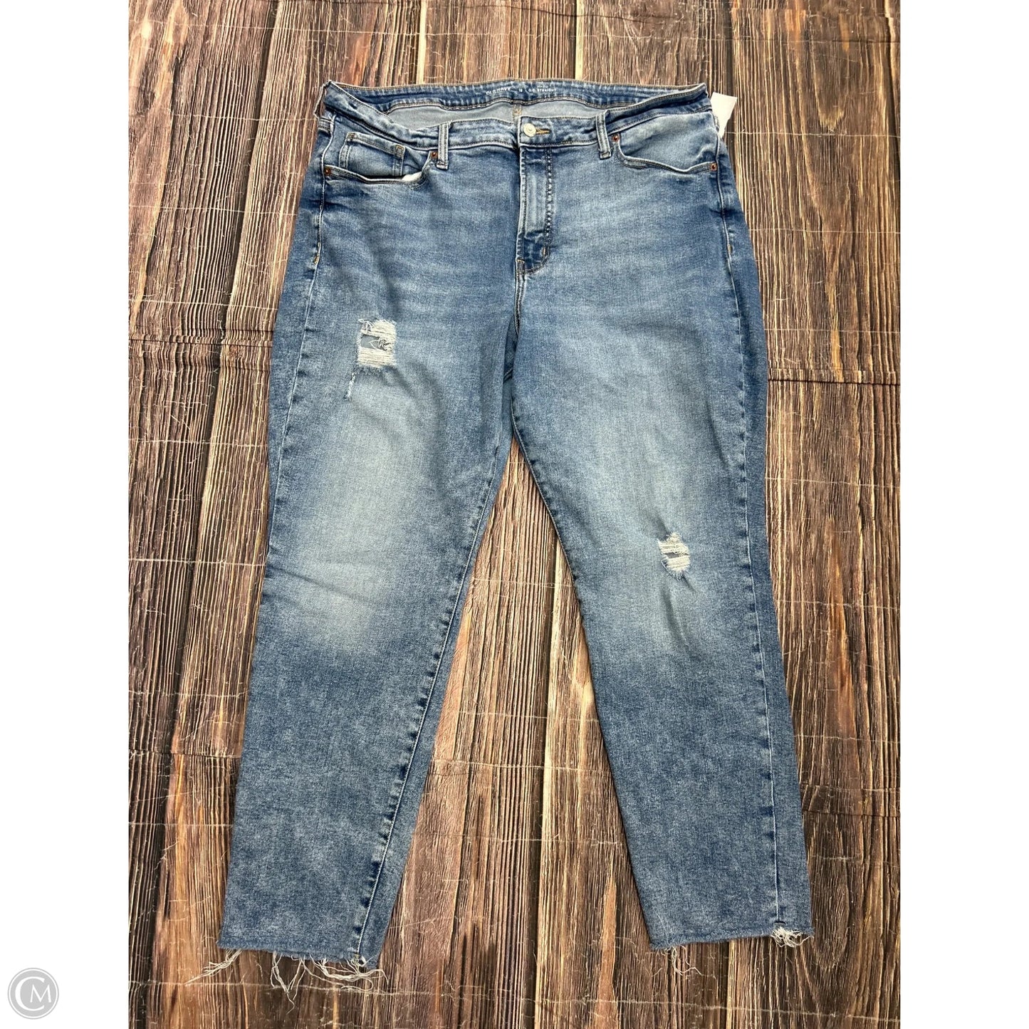 Jeans Straight By Old Navy In Blue, Size: 18