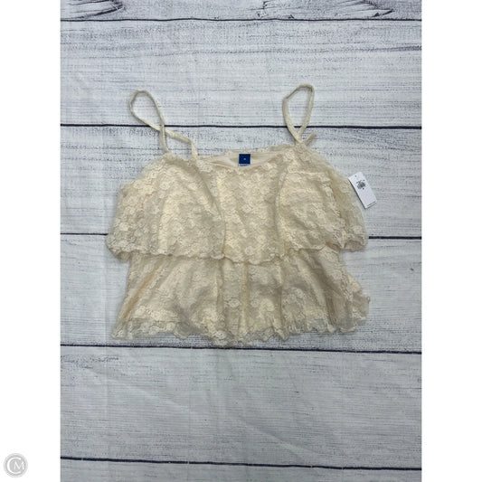 Top Sleeveless By Old Navy In Cream, Size: M
