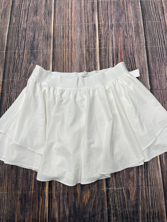 Athletic Skort By Lululemon In White, Size: 12