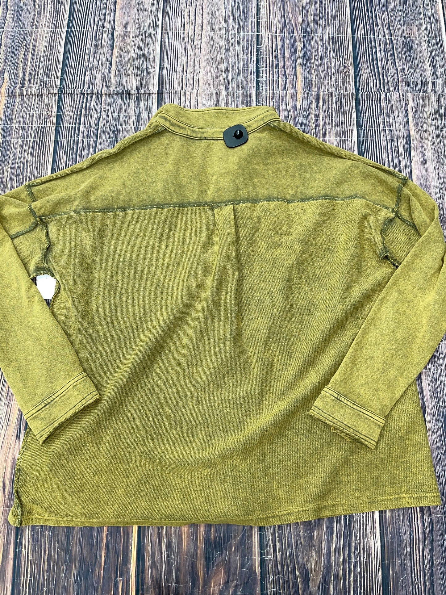 Jacket Shirt By Clothes Mentor In Green, Size: 2x