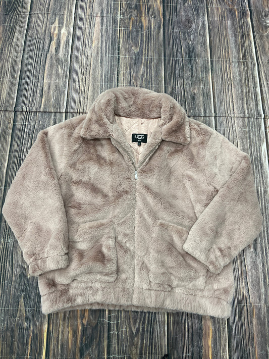 Coat Faux Fur & Sherpa By Ugg In Pink, Size: Xl