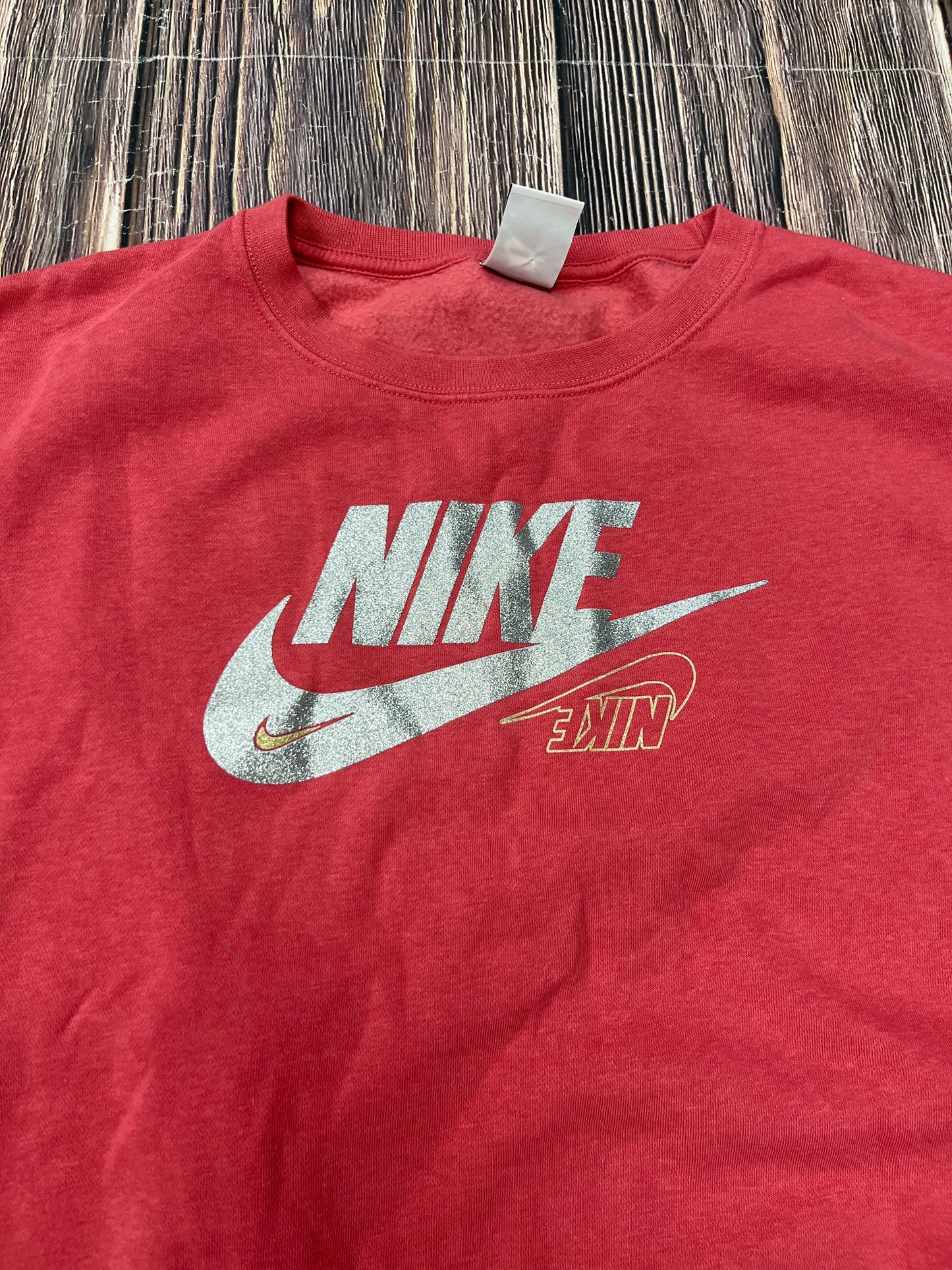 Sweatshirt Crewneck By Nike In Pink, Size: Xl