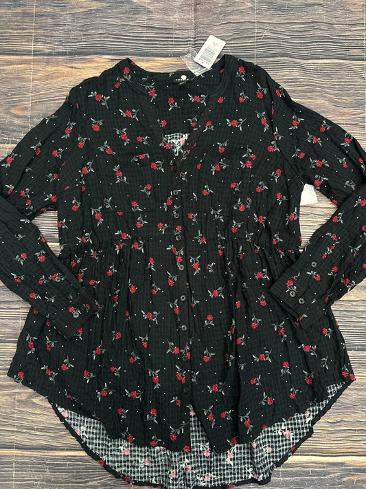 Top Long Sleeve By Torrid In Black, Size: 1x