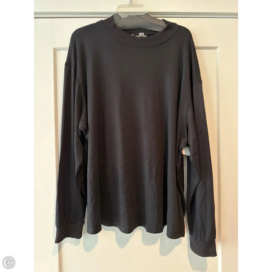 Top Long Sleeve By Ana In Black, Size: 3x