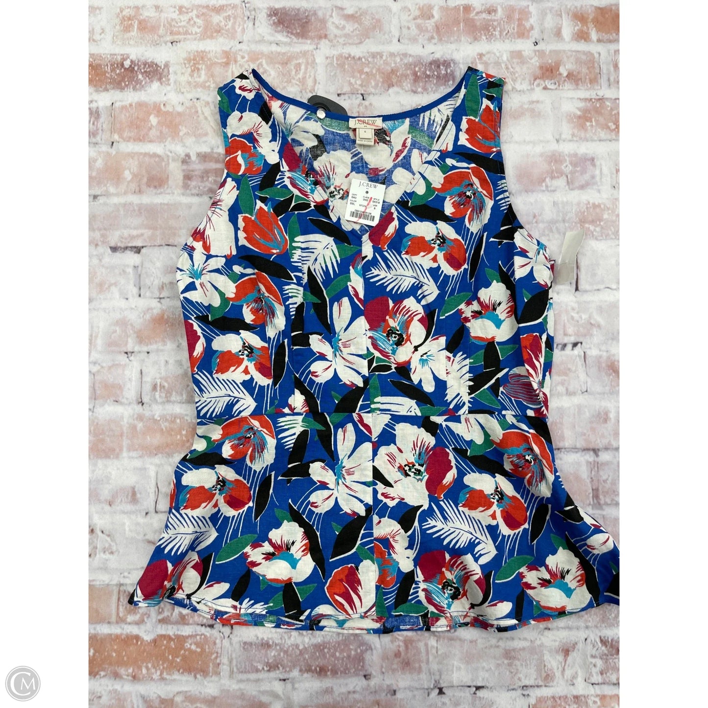 Tank Top By J. Crew In Blue, Size: S