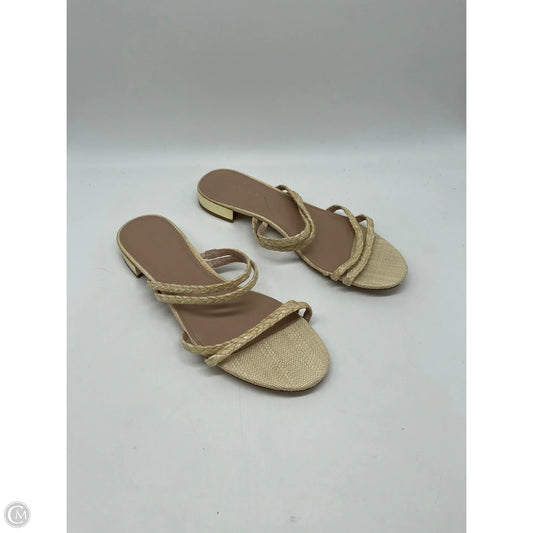 Sandals Flats By Bcbg In Tan, Size: 9