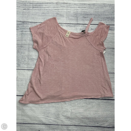 Top Short Sleeve By We The Free In Pink, Size: Xs