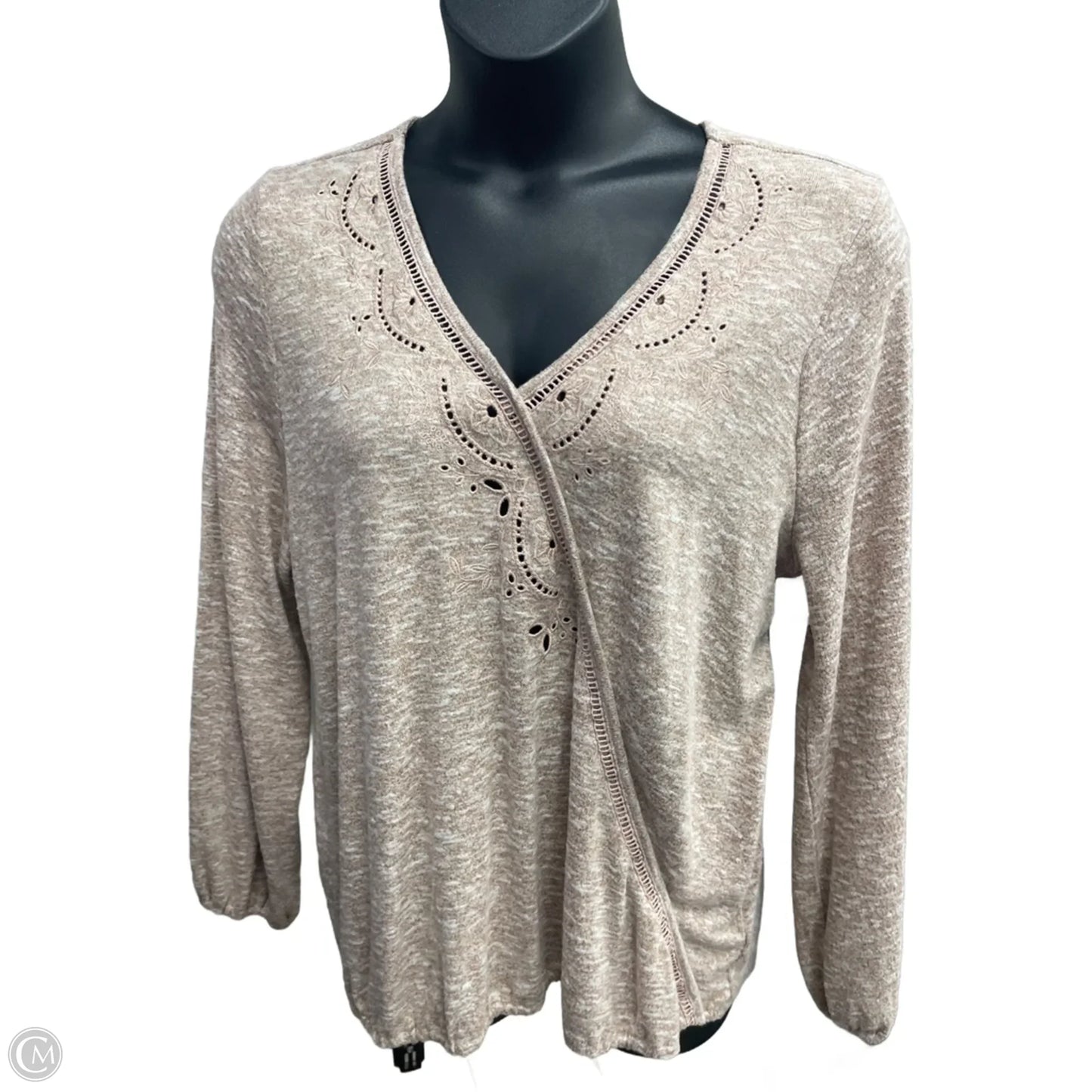 Top Long Sleeve By Maurices In Red, Size: 1x