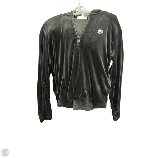 Sweatshirt Collar By Fila In Black, Size: L