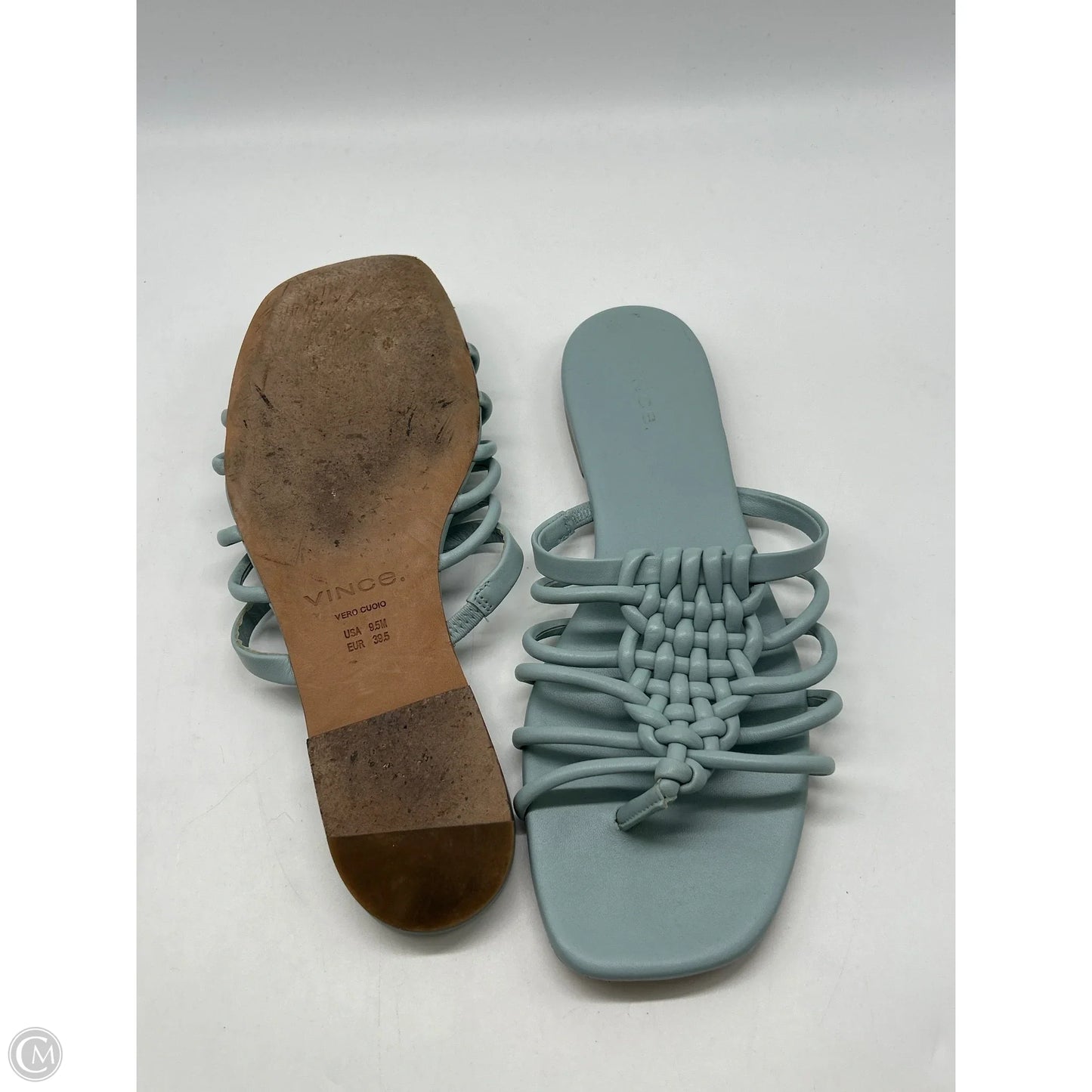 Sandals Flats By Vince In Blue, Size: 9.5
