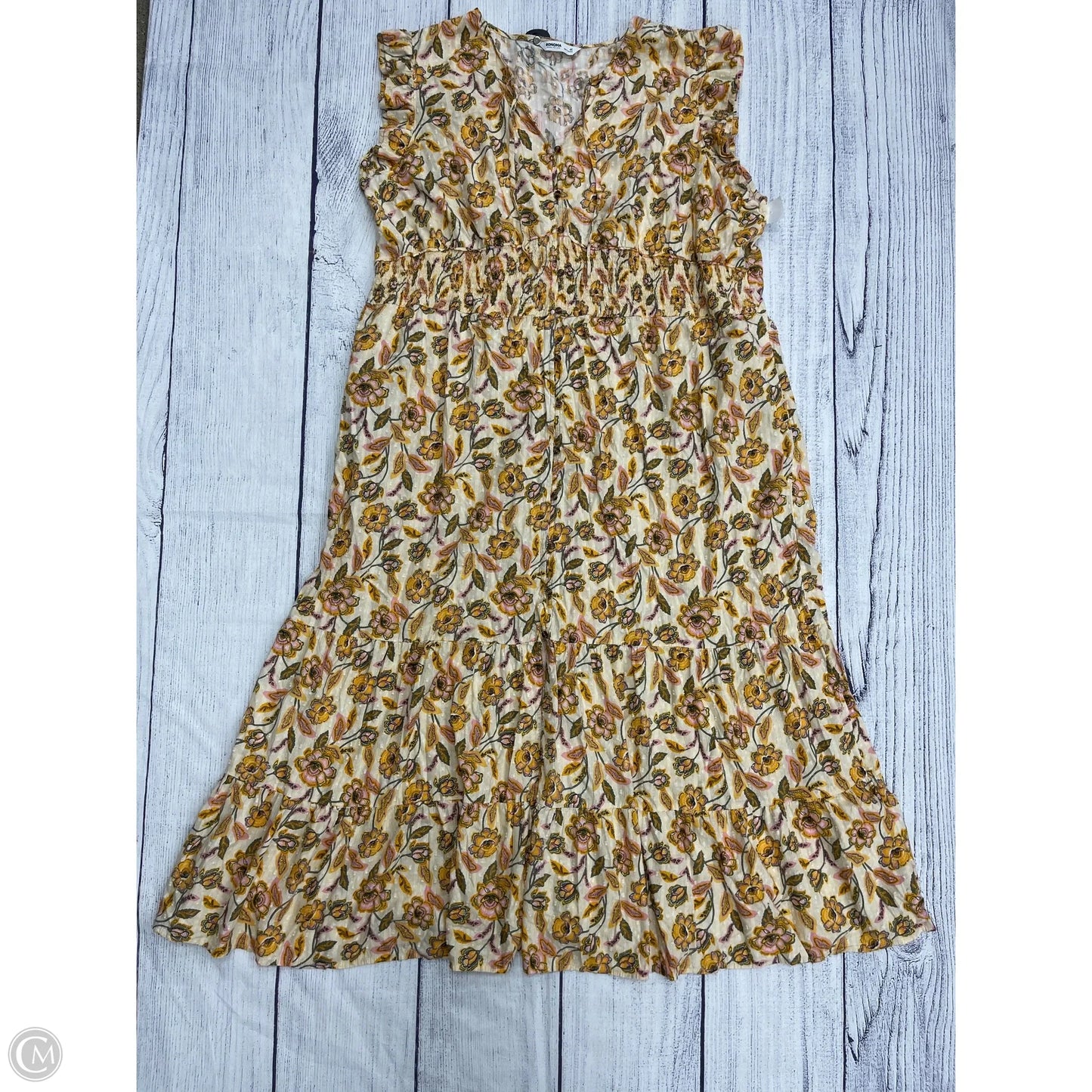 Dress Casual Maxi By Sonoma In Yellow, Size: 4x