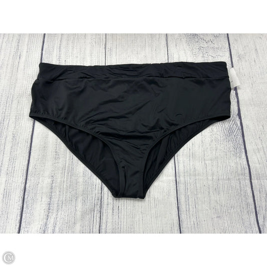 Swimsuit Bottom By Clothes Mentor In Black, Size: 3x