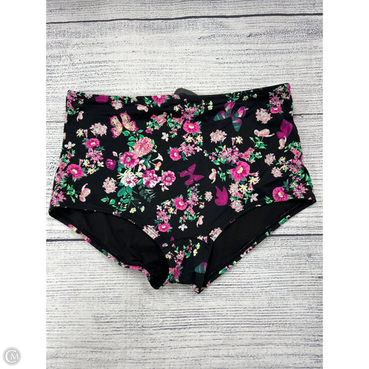 Swimsuit Bottom By Victorias Secret In Floral Print, Size: M