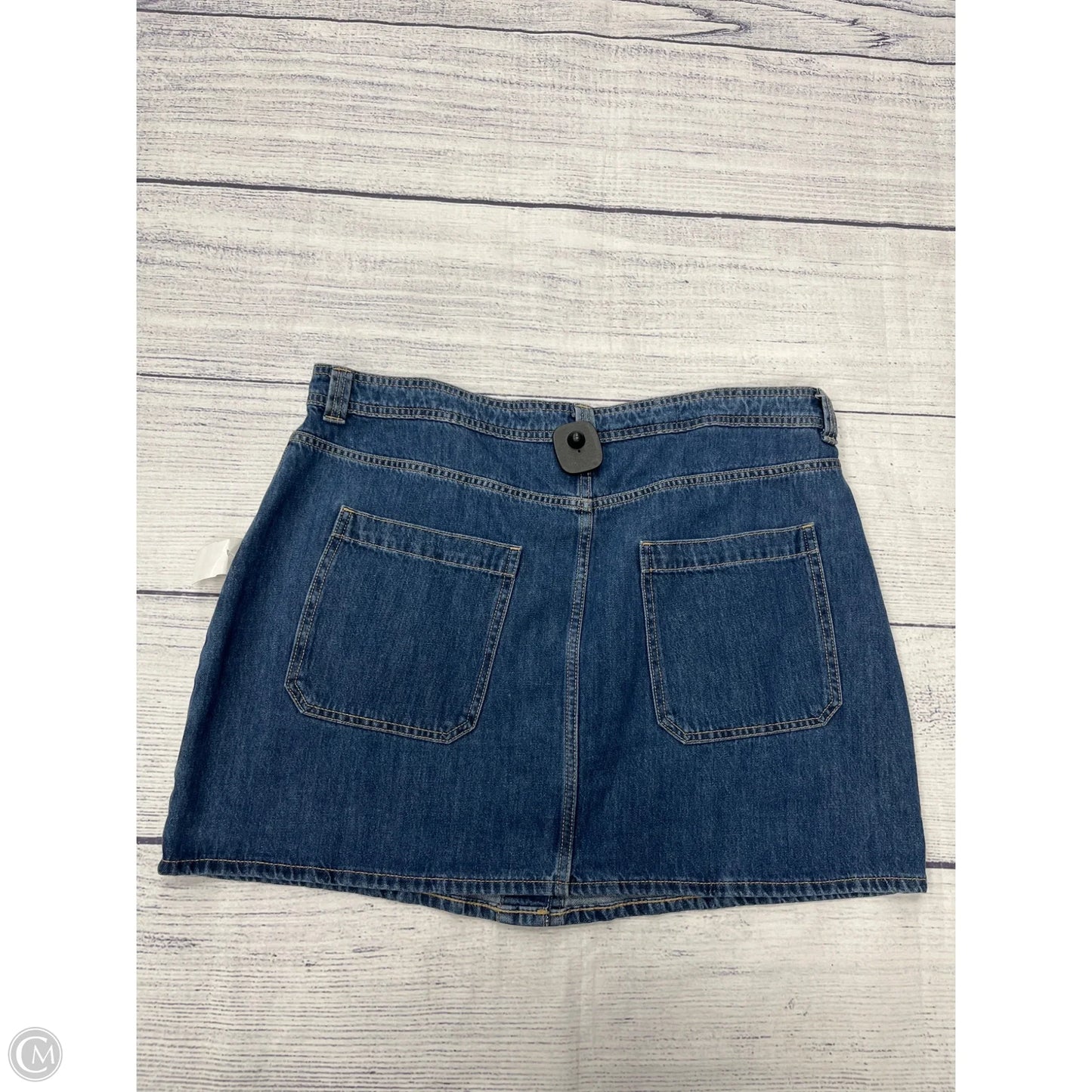 Skirt Mini & Short By Old Navy In Blue Denim, Size: Xl
