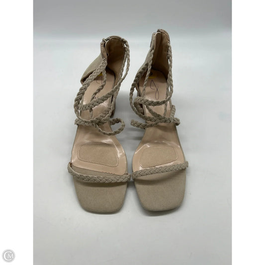 Sandals Heels Block By Joie In Tan, Size: 9