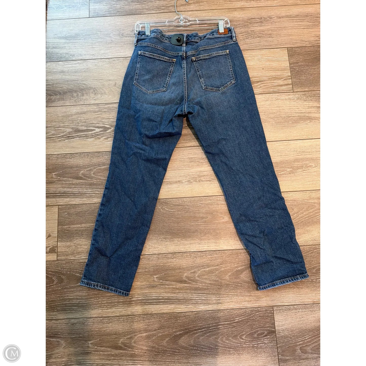 Jeans Straight By Lauren By Ralph Lauren In Blue Denim, Size: 8
