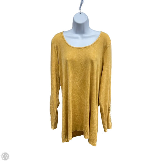 Top Long Sleeve By Torrid In Yellow, Size: 4x