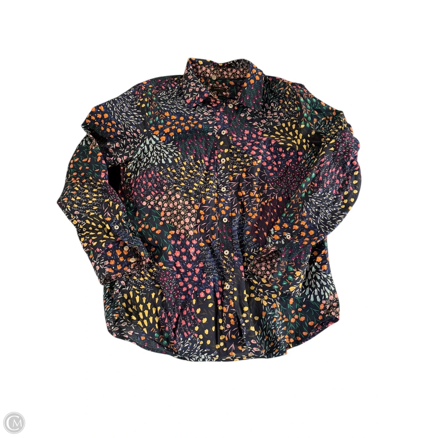 Top Long Sleeve By Talbots In Blue, Size: S
