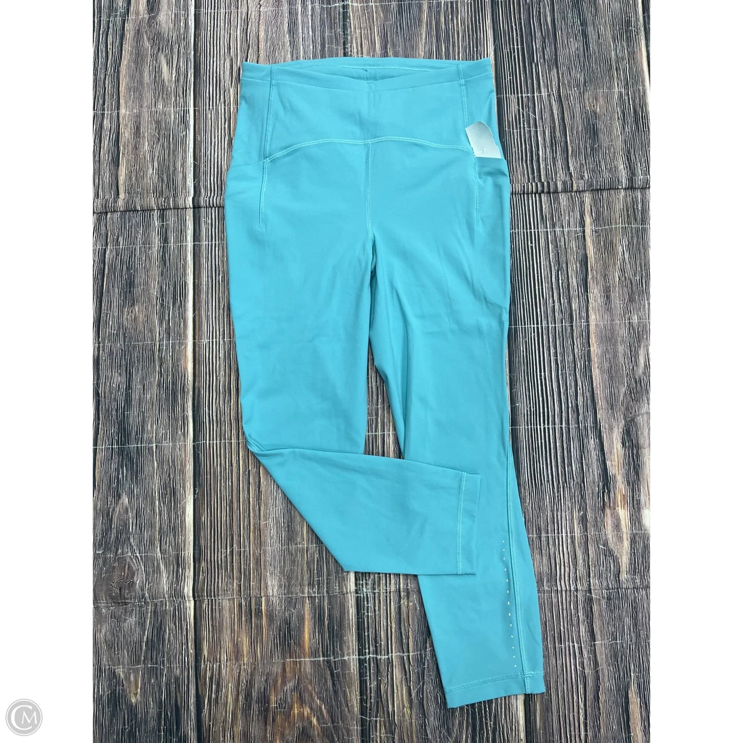 Athletic Leggings By Lululemon In Blue, Size: 6