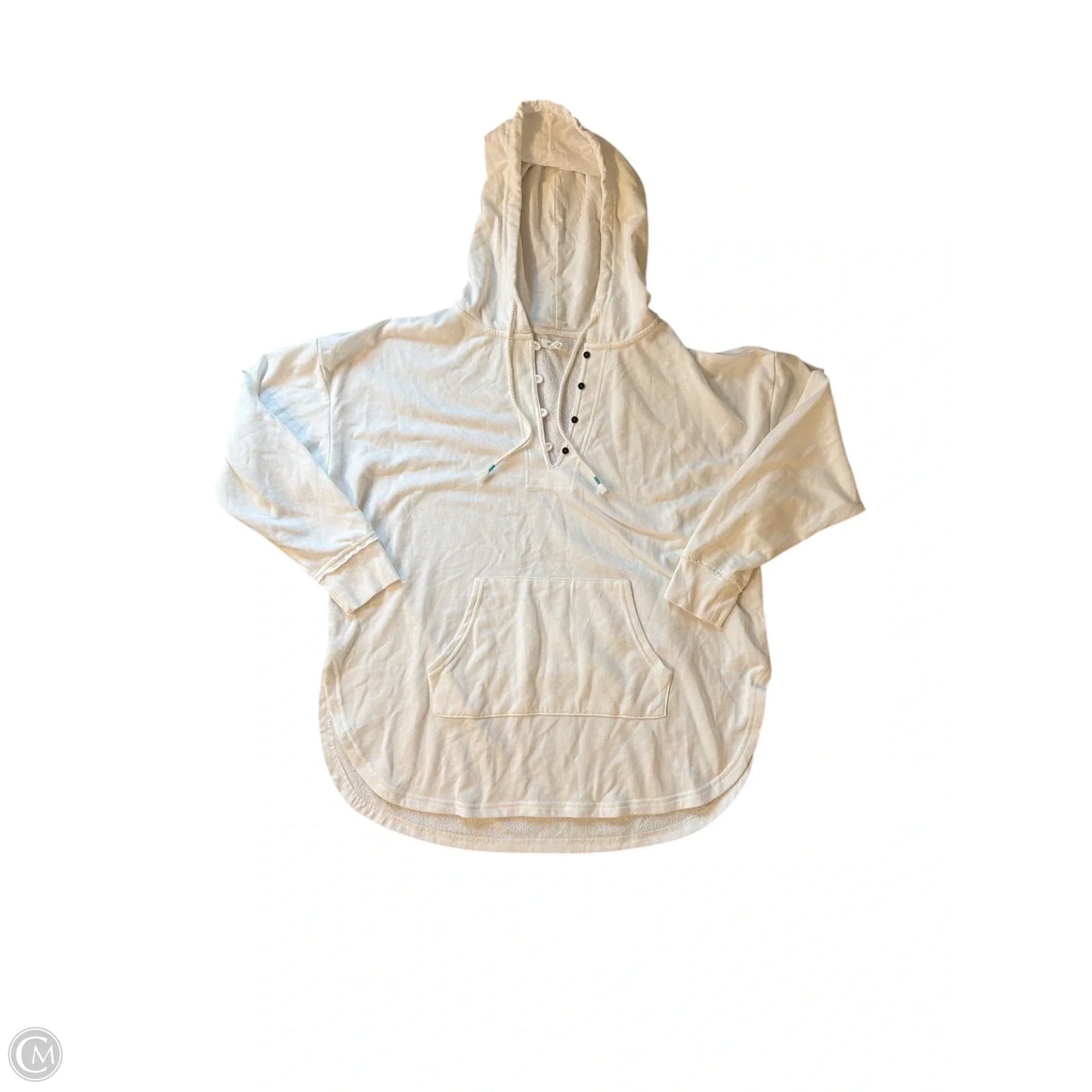 Sweatshirt Hoodie By Maurices In White, Size: 1x