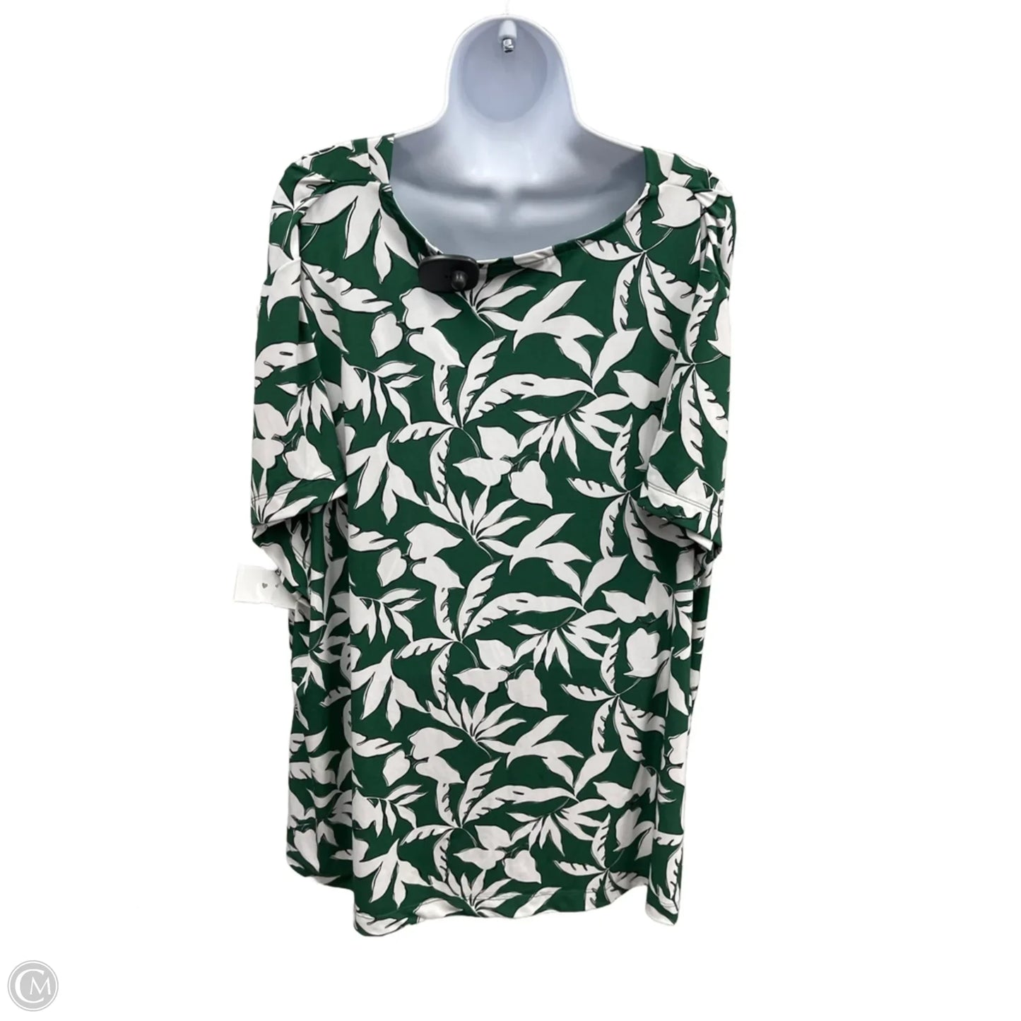 Top Short Sleeve By Lane Bryant In Green, Size: 2x