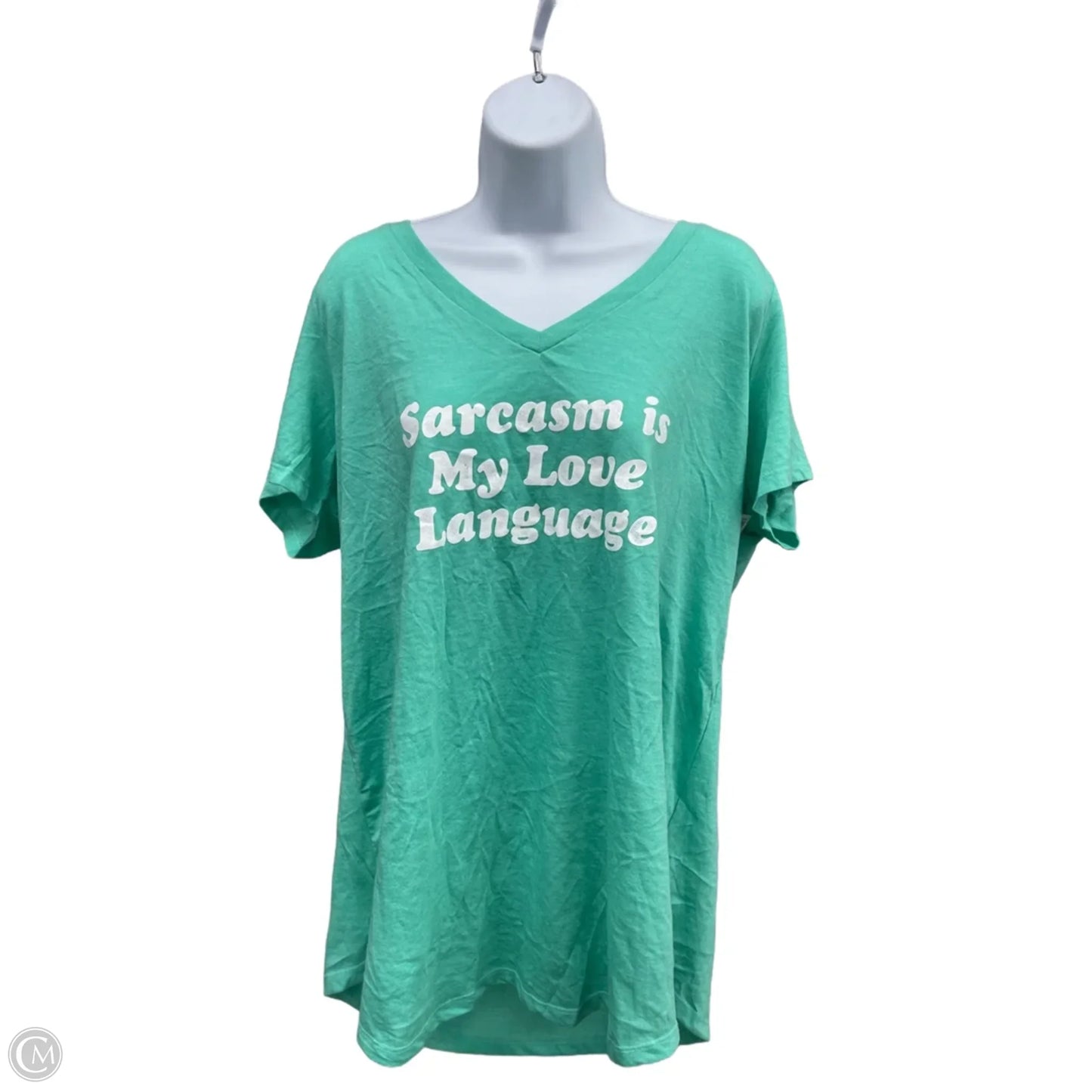 Top Short Sleeve Basic By Torrid In Blue, Size: 2x