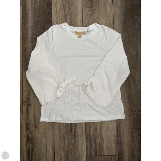 Top Long Sleeve By Michael By Michael Kors In White, Size: S