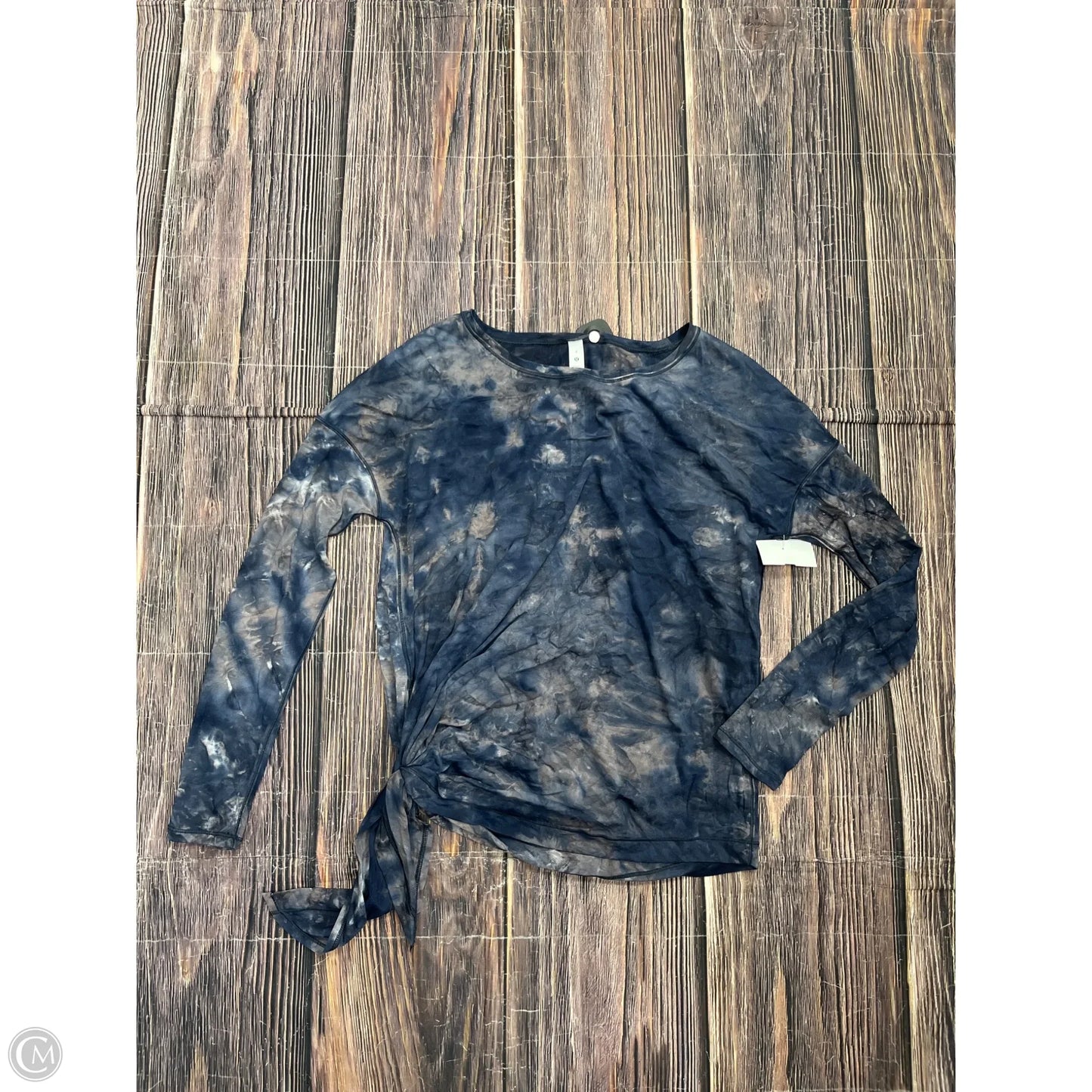 Athletic Top Long Sleeve Crewneck By Lululemon In Blue, Size: 8