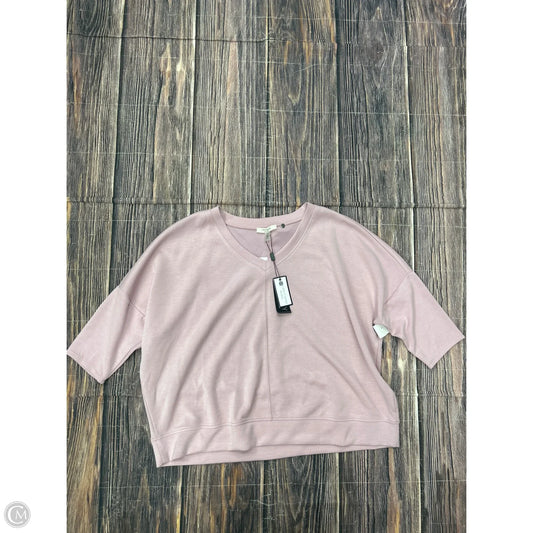 Top Short Sleeve By Cable And Gauge In Pink, Size: 1x