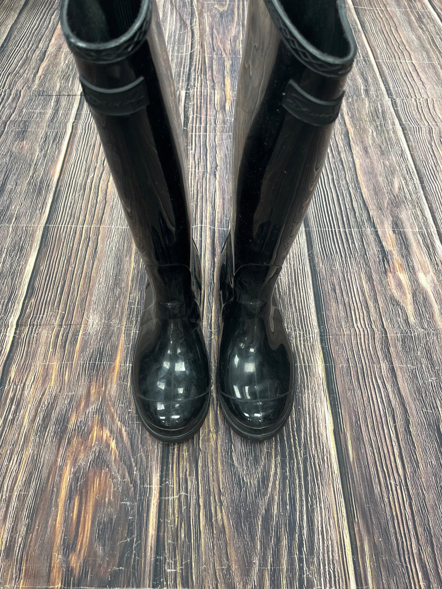 Black Boots Rain Seven 7, Size 8