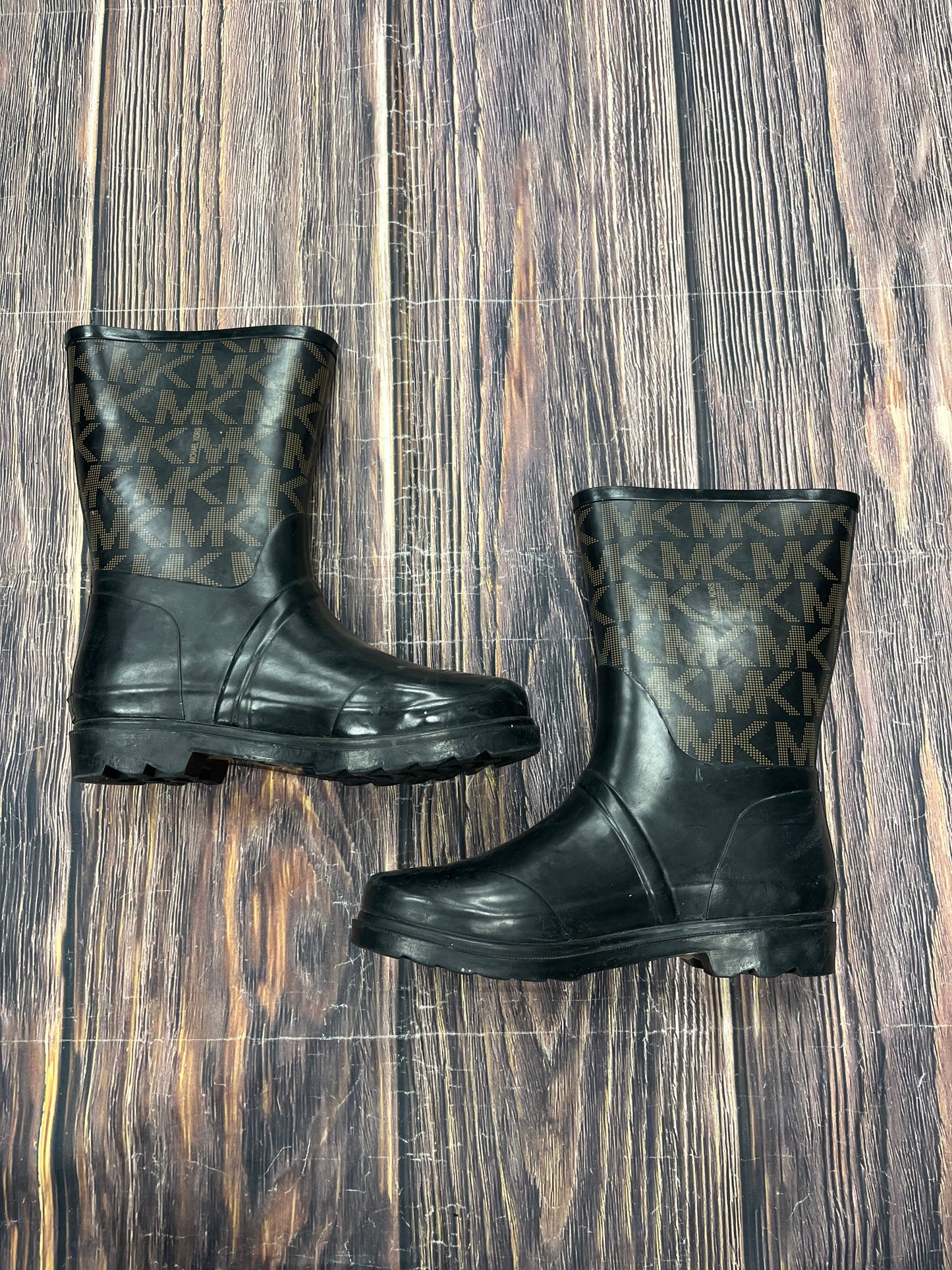 Black Boots Rain Michael By Michael Kors, Size 8