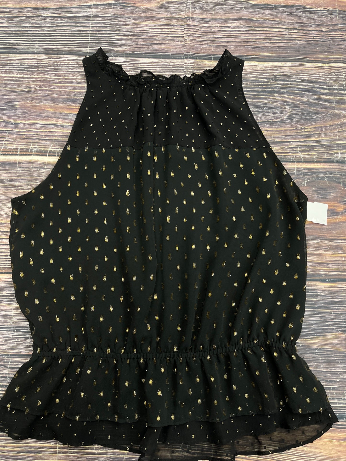 Blouse Sleeveless By White House Black Market In Black, Size: L