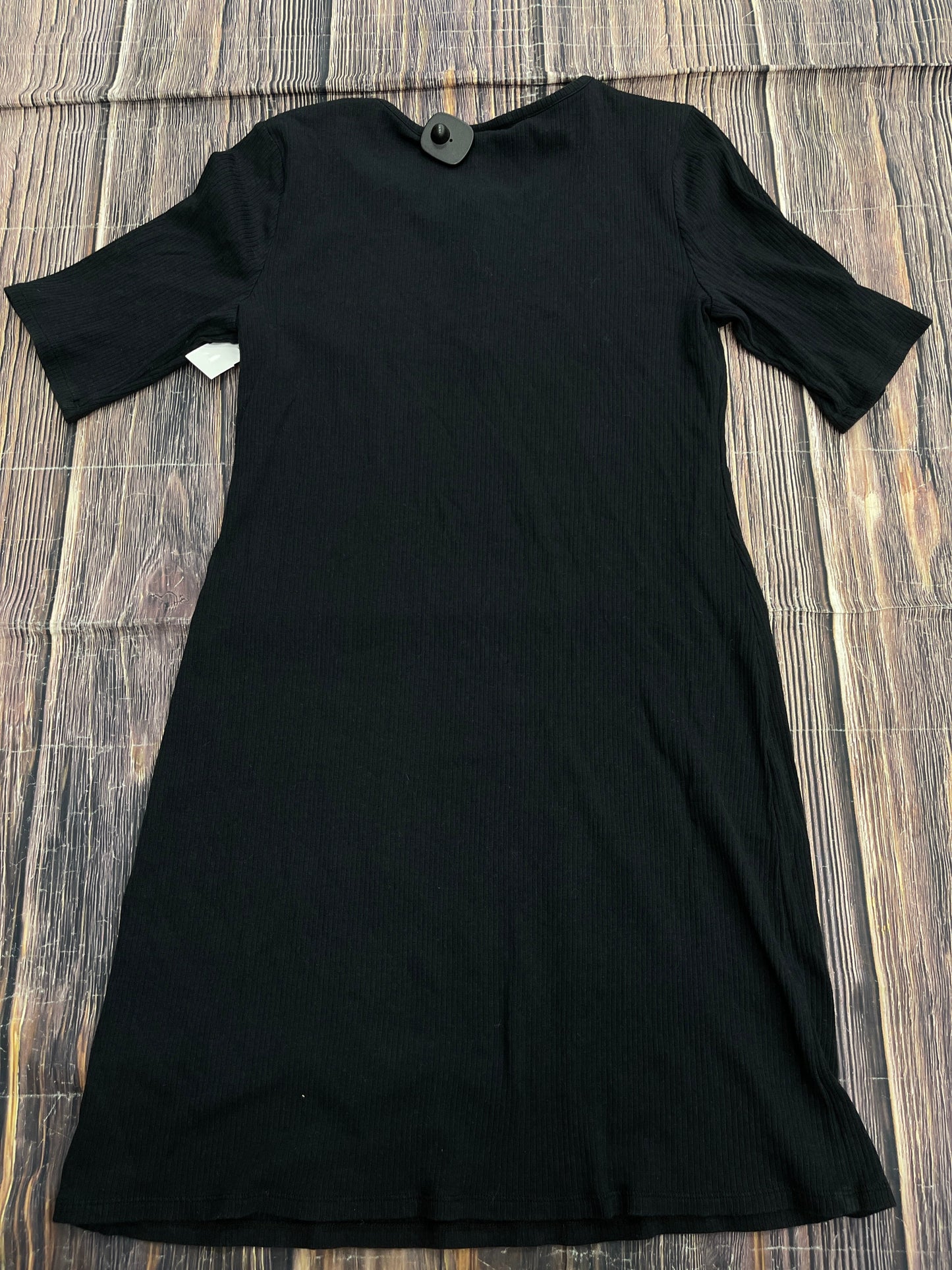 Black Dress Casual Midi Ana, Size Xl