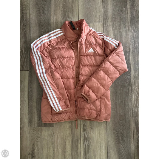 Coat Puffer & Quilted By Adidas In Pink, Size: M