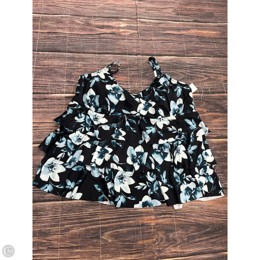 Swimsuit Top By Clothes Mentor In Blue, Size: 2x