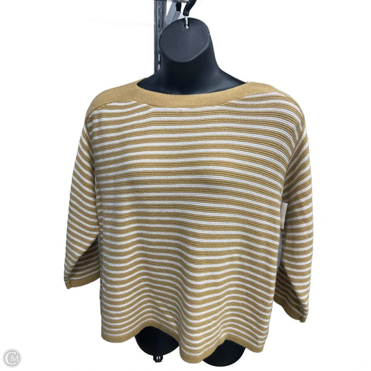 Sweater By Croft And Barrow In Yellow, Size: 2x