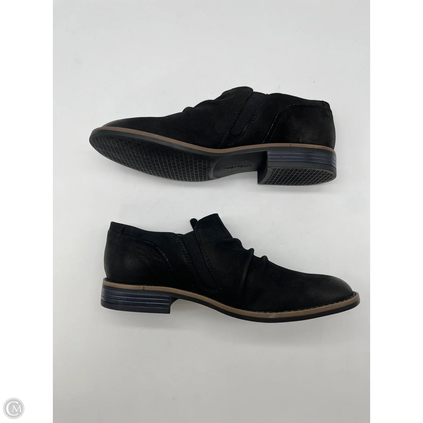 Shoes Flats By Clarks In Black, Size: 7